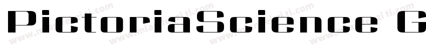 PictoriaScience Gothic SemiBold SmE字体转换